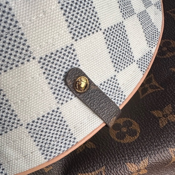 LOUIS VUITTON Bob Azur Damier Checkered Navy Blue Ivory Bucket Hat S/M - Picture 7 of 10